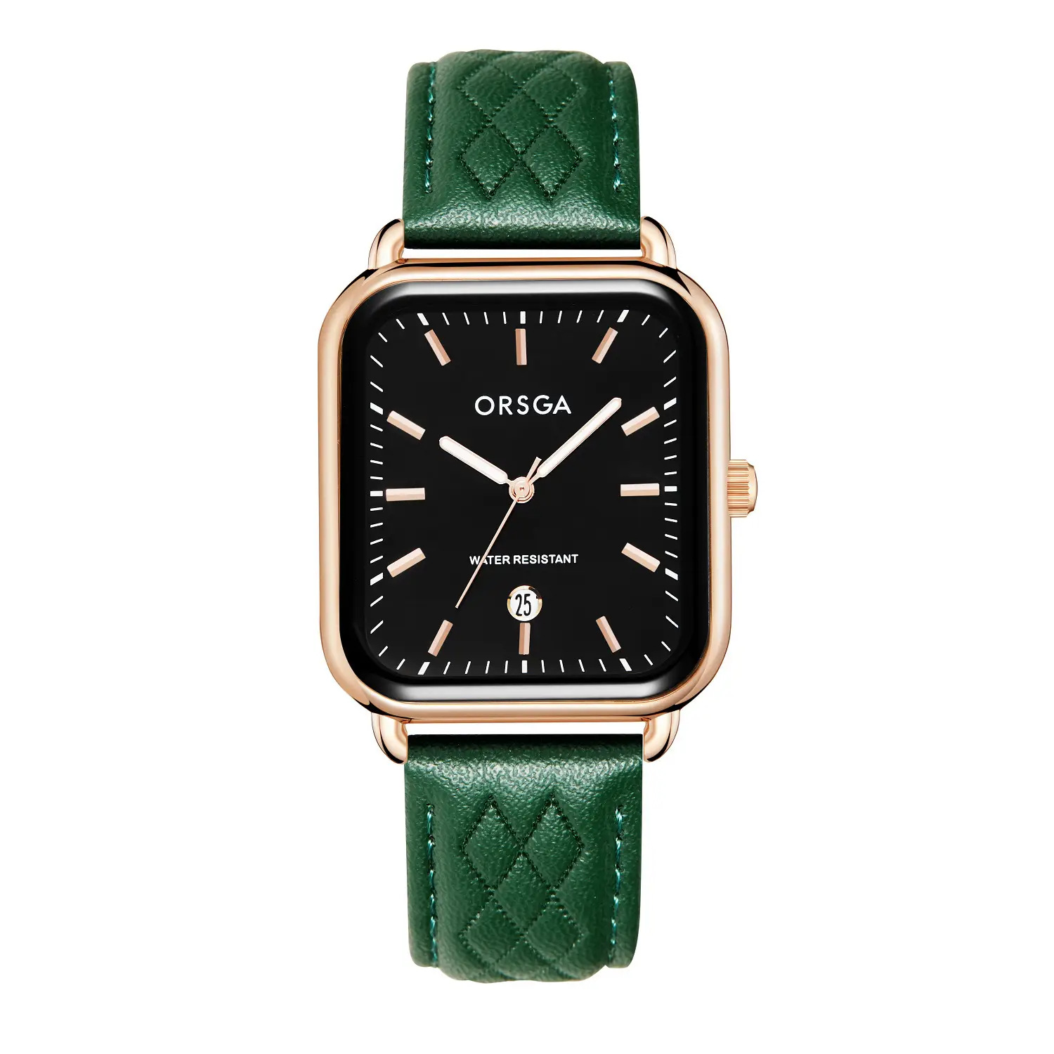 ORSGA Women's Square Watch with Rose Gold Band - Image 7