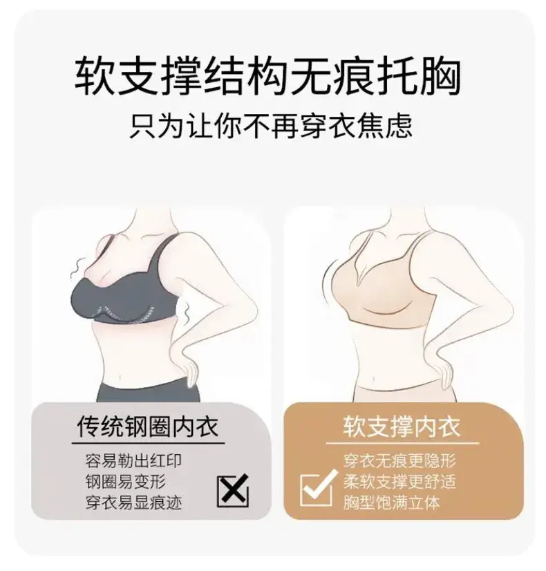 Women's Plus Size Non-Steam Underwear with Fixed Cup — feature 8
