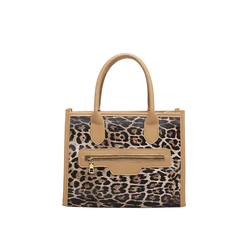 European Leopard Print Large Capacity Women's Shoulder Bag - Image 2