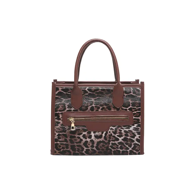 European Leopard Print Large Capacity Women's Shoulder Bag - Image 3
