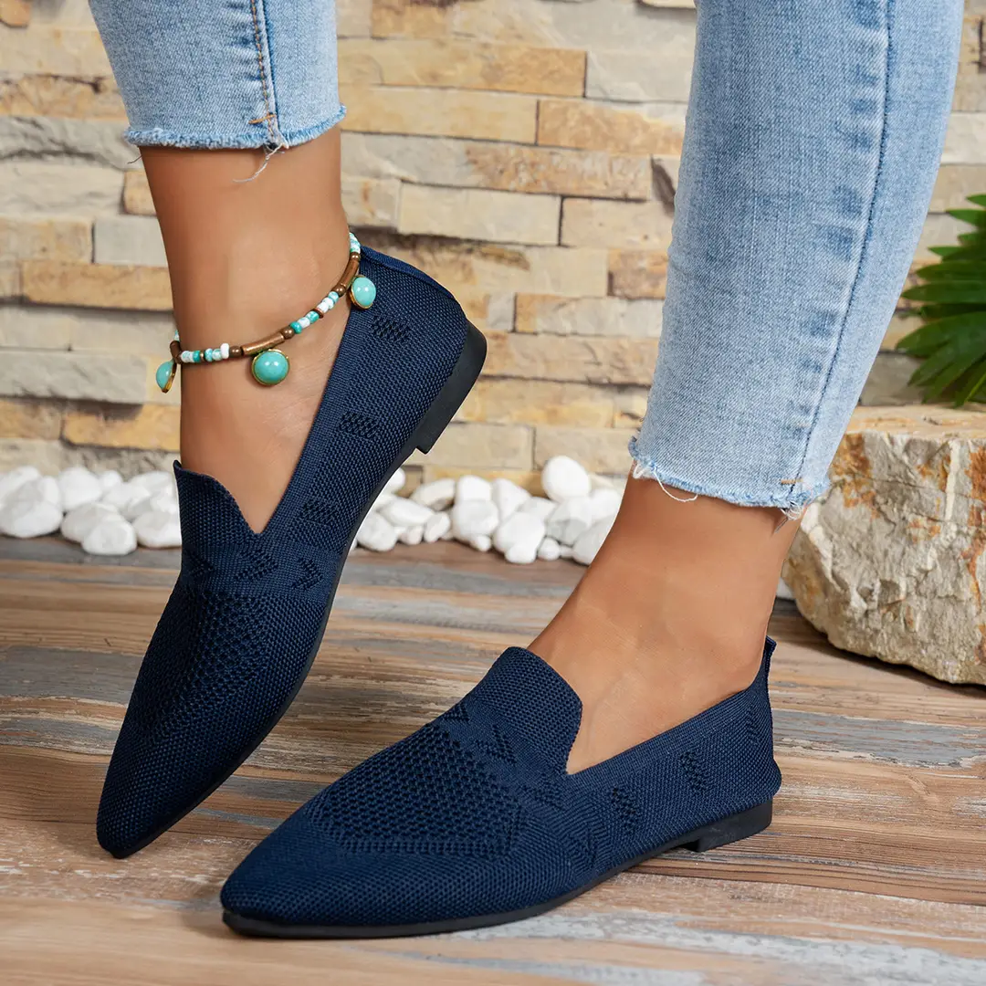 Fashionable Spring European and American Style Large Size Pointed Toe Flat Shoes for Women, Casual Versatile Trendy Sweet Style - Image 6