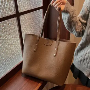 Large Capacity Tan Shoulder Bag for Women - Image 5