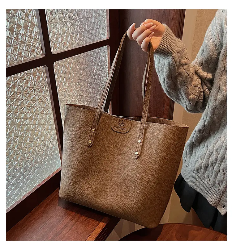 Large Capacity Tan Shoulder Bag for Women β feature 7