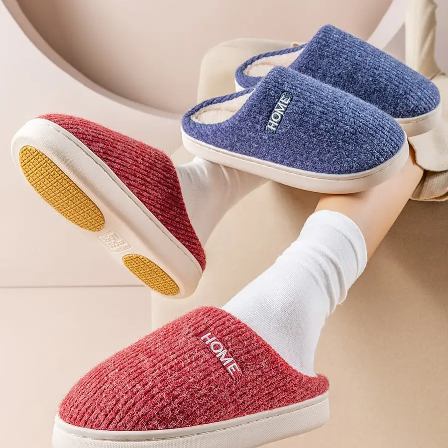 Elderly Anti-Slip Cotton Slippers Winter Indoor Plush Warm Furry Slippers Home Cotton Shoes Wholesale for Men and Women - Image 13