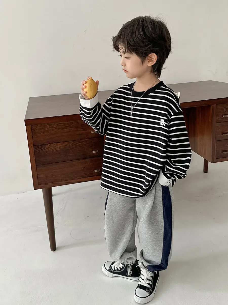 Boys Striped Cotton T-Shirt 10% Off