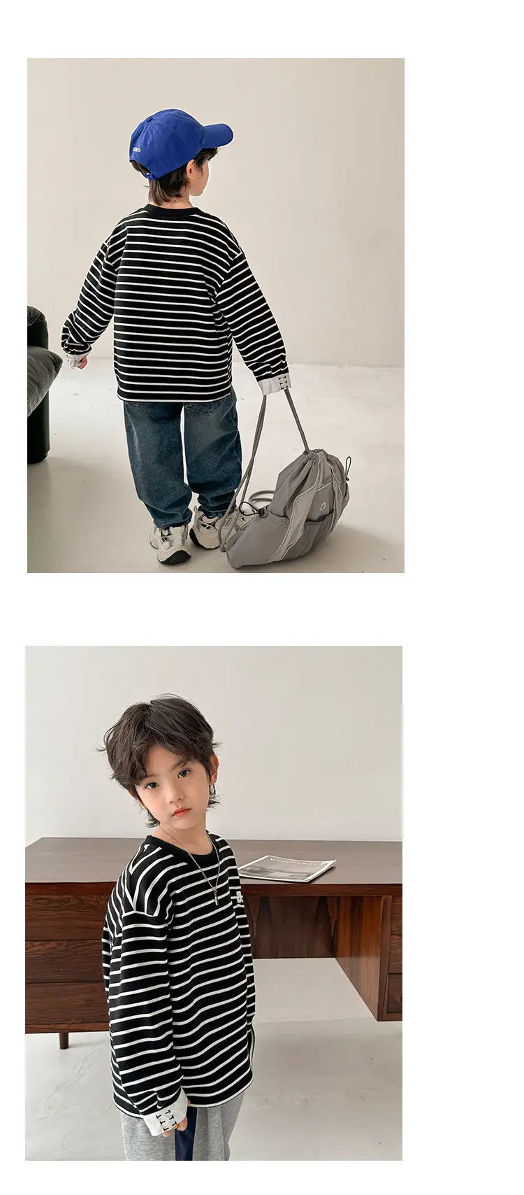 Boys Striped Cotton T-Shirt 10% Off — feature 10