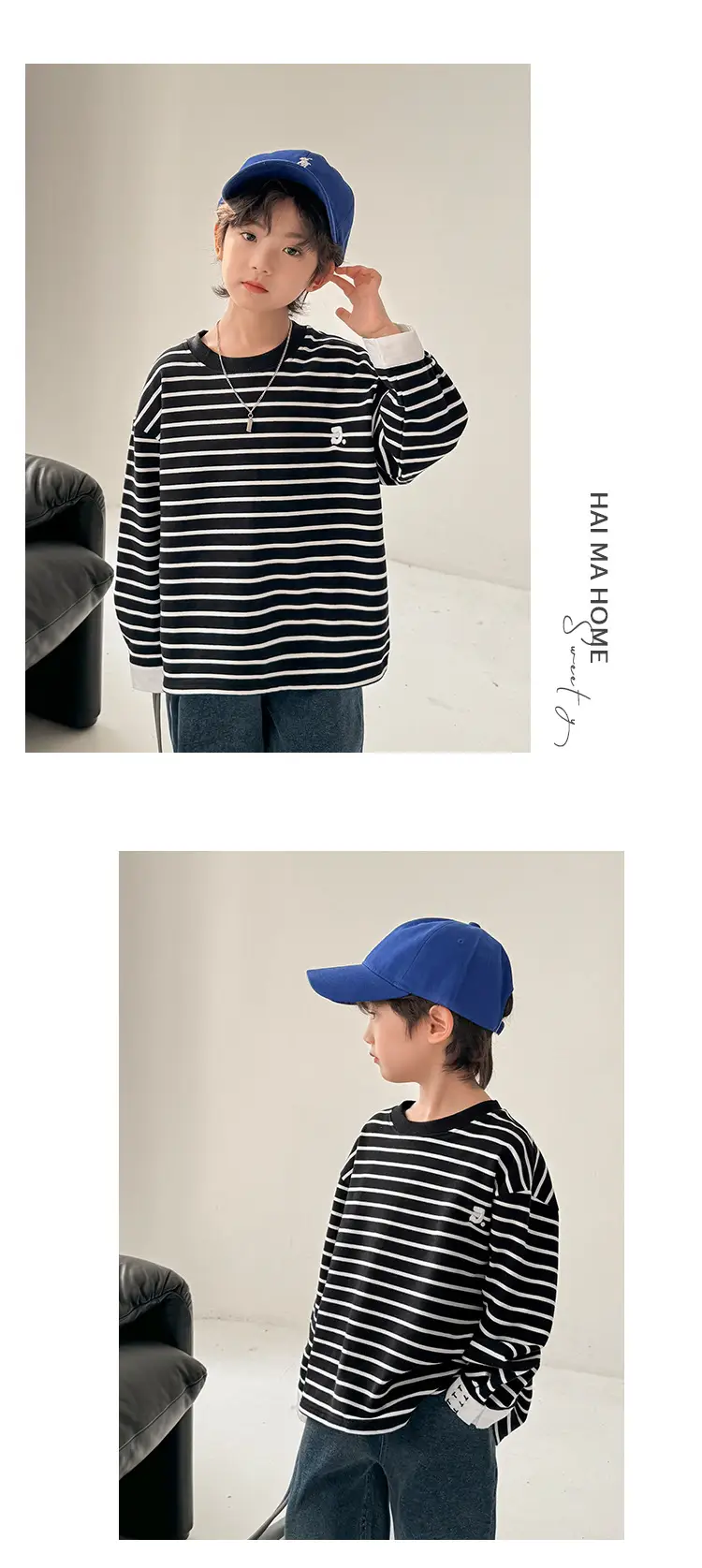 Boys Striped Cotton T-Shirt 10% Off — feature 9