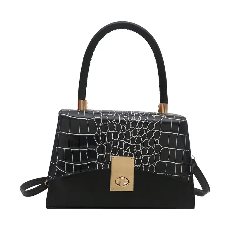 Small Red Crocodile Leather Shoulder Bag for Women - Image 10