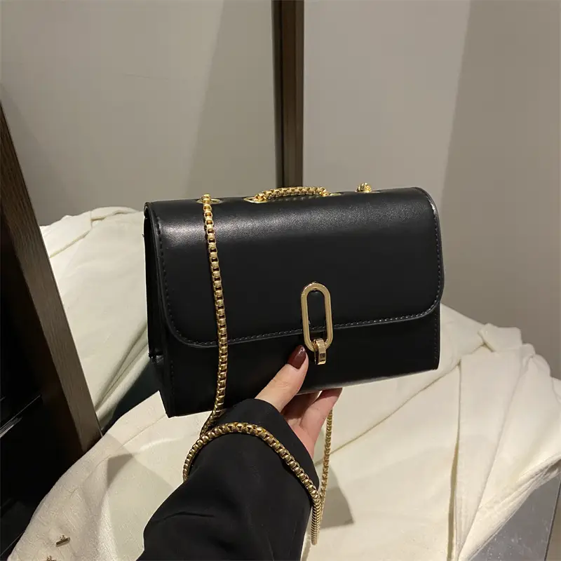 Women's Black Shoulder Crossbody Bag 2024 Winter - Image 6