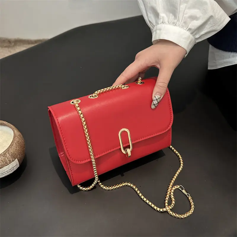 Women's Black Shoulder Crossbody Bag 2024 Winter - Image 7