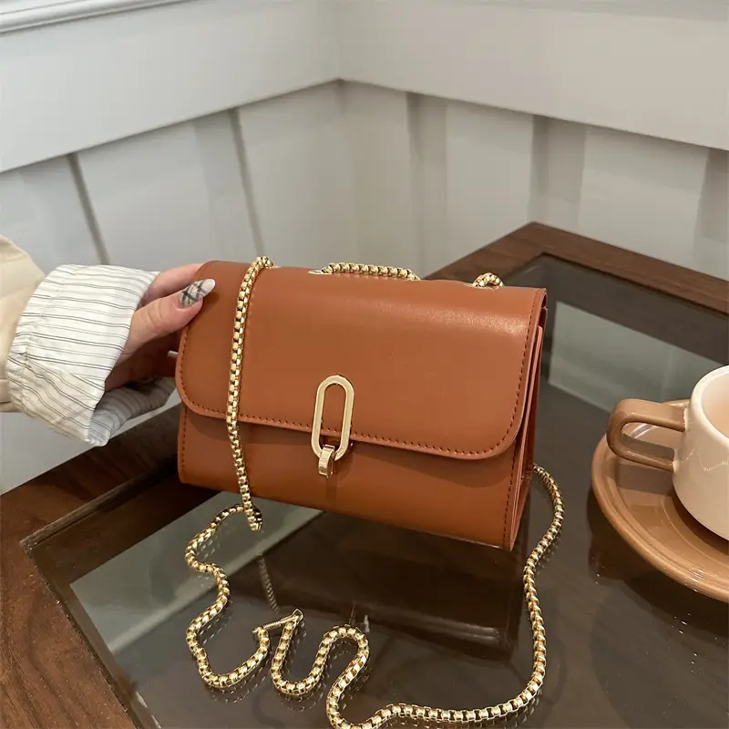 Women's Black Shoulder Crossbody Bag 2024 Winter - Image 8