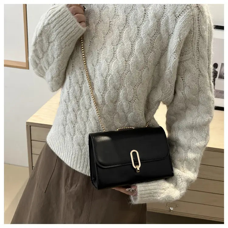 Women's Black Shoulder Crossbody Bag 2024 Winter — feature 16