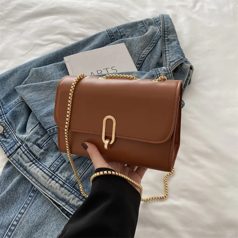Women's Black Shoulder Crossbody Bag 2024 Winter - Image 4