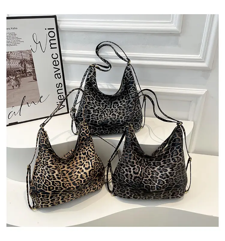 Leopard Print Soft Leather Bucket Bag for Women — feature 23