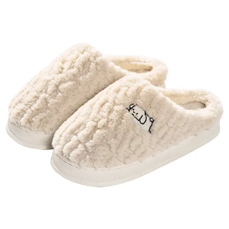 Fleece Lined Cotton Slippers for Men Women Autumn Winter - Image 10