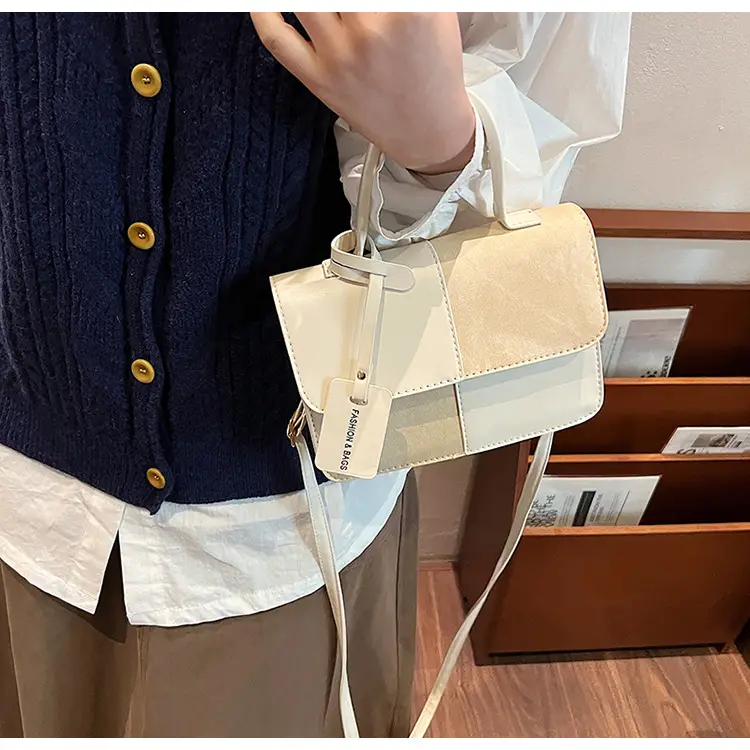 Women's Winter Contrast Brown Shoulder Bag — feature 23