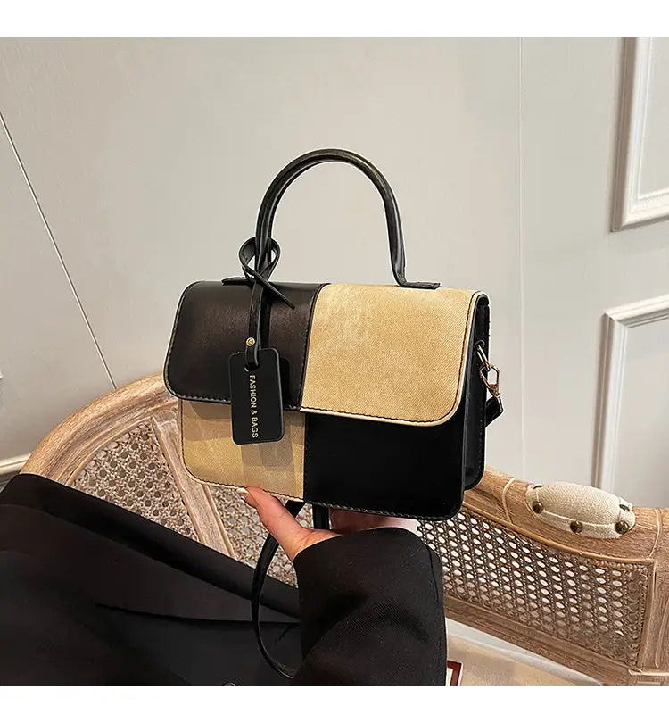 Women's Winter Contrast Brown Shoulder Bag — feature 8