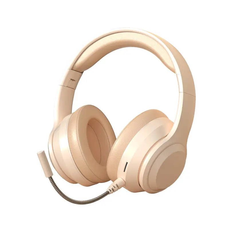 Wireless Bluetooth 5.3 Headset Cream Beige - Image 9