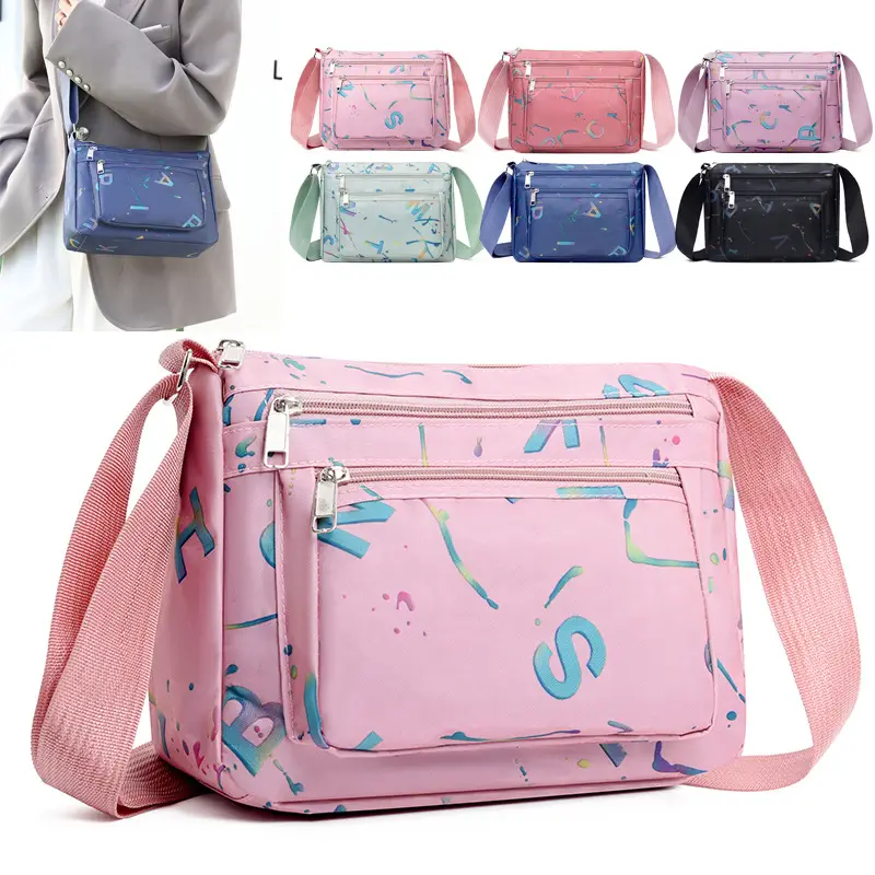 Women's Printed Nylon Shoulder Bag 2024 Winter New - Image 7
