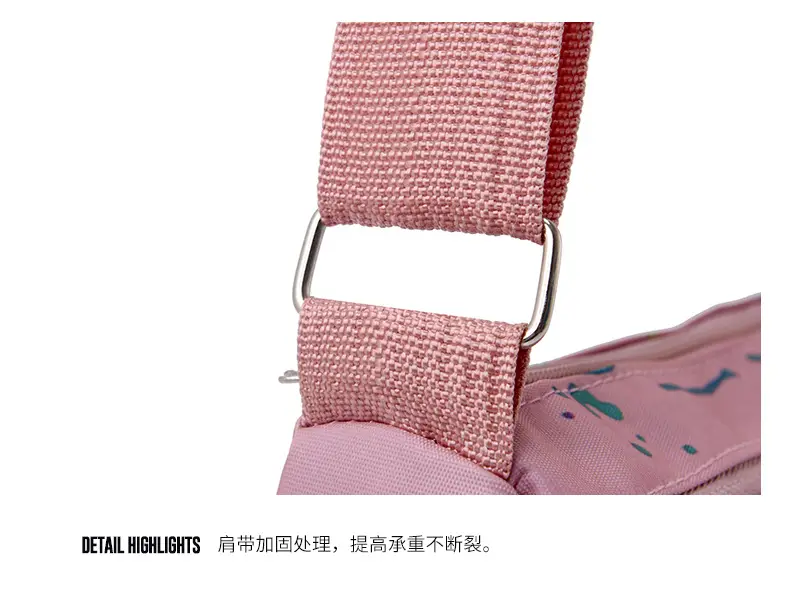 Women's Printed Nylon Shoulder Bag 2024 Winter New — feature 21