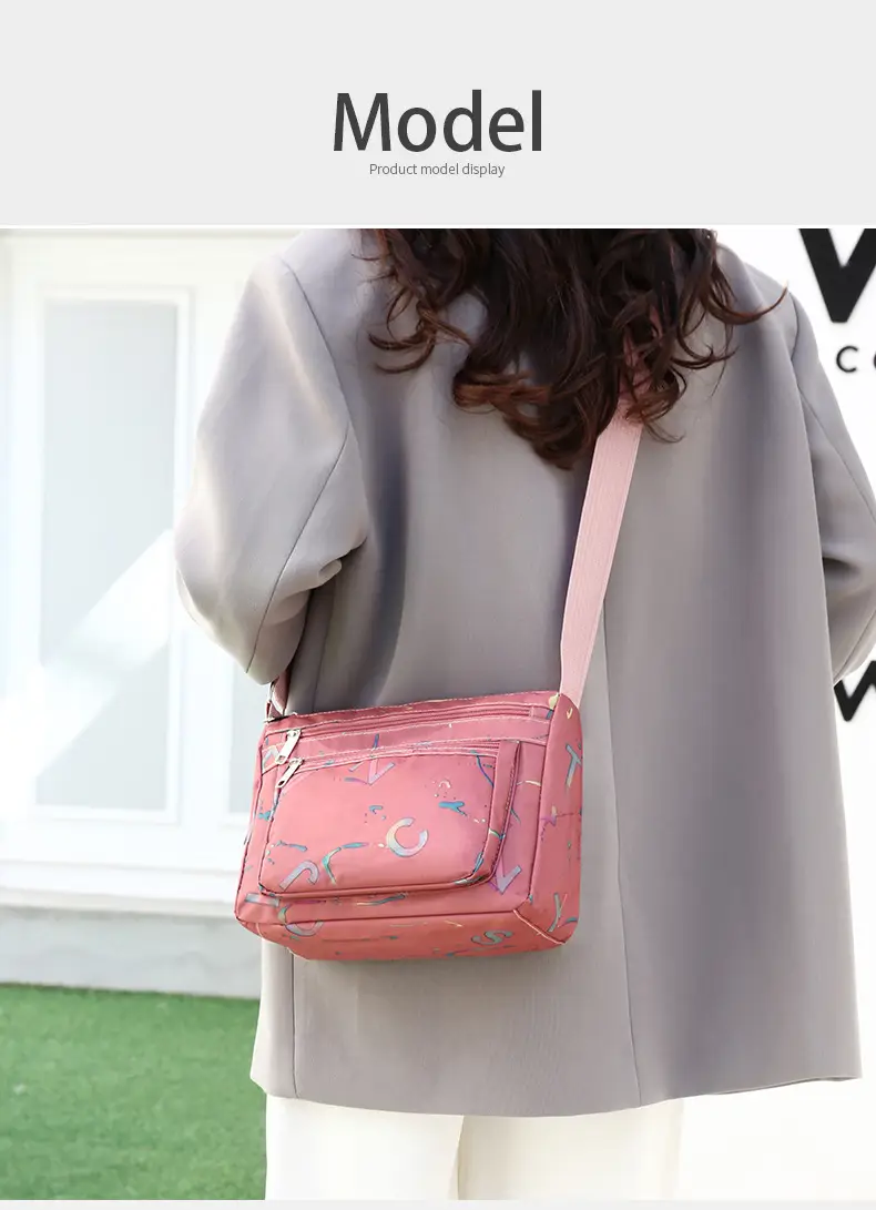 Women's Printed Nylon Shoulder Bag 2024 Winter New — feature 24