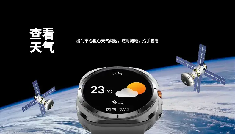 2024 W7 Smart Watch Black Round Dial Health Tracker — feature 10