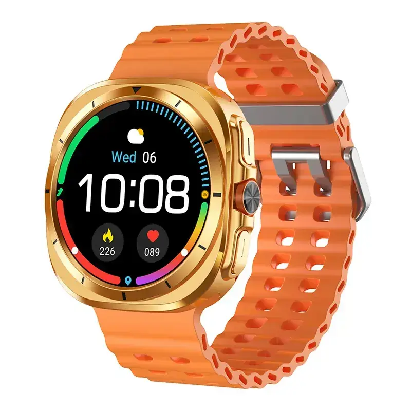 2024 W7 Smart Watch Black Round Dial Health Tracker - Image 4