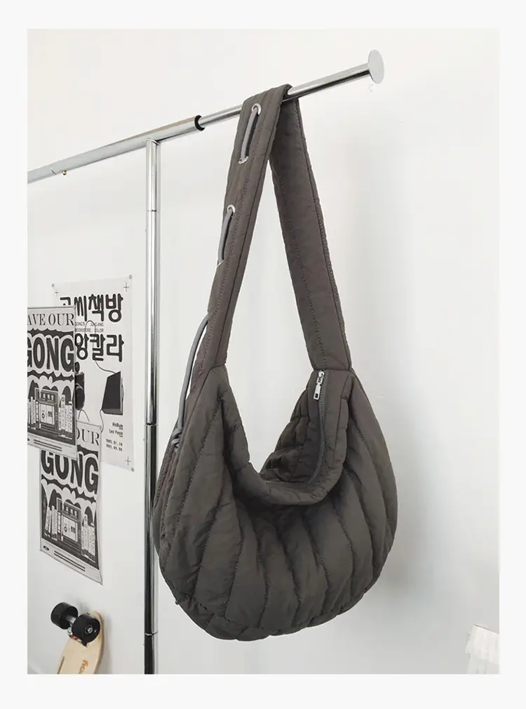 Women's 2024 Cotton Crossbody Bag Green Brown — feature 20