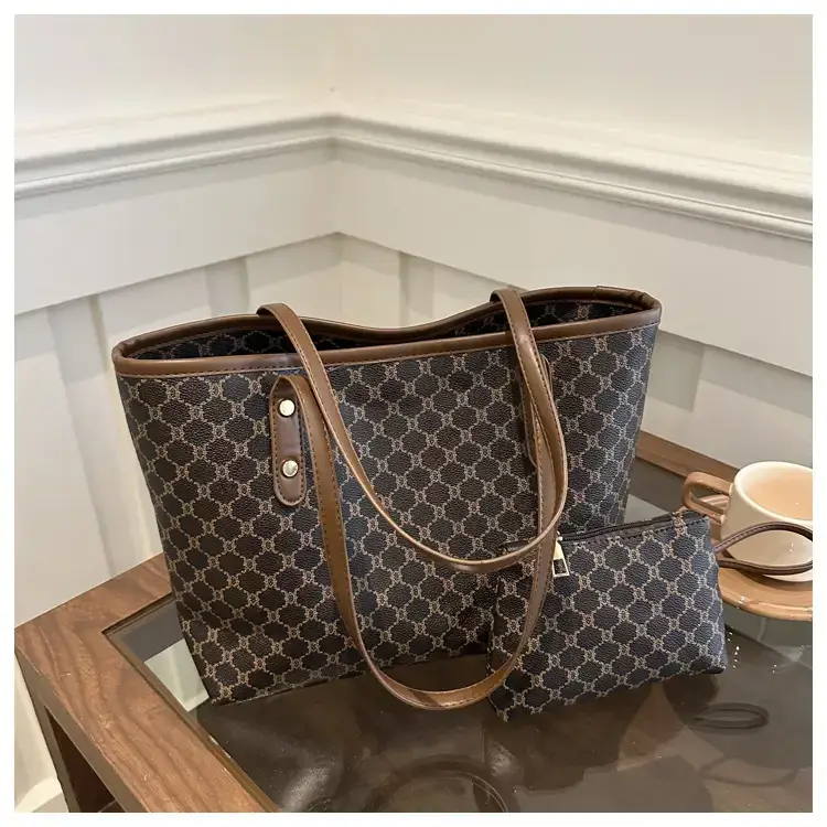 Women's Brown Patterned Shoulder Bag 2024 Winter New — feature 10
