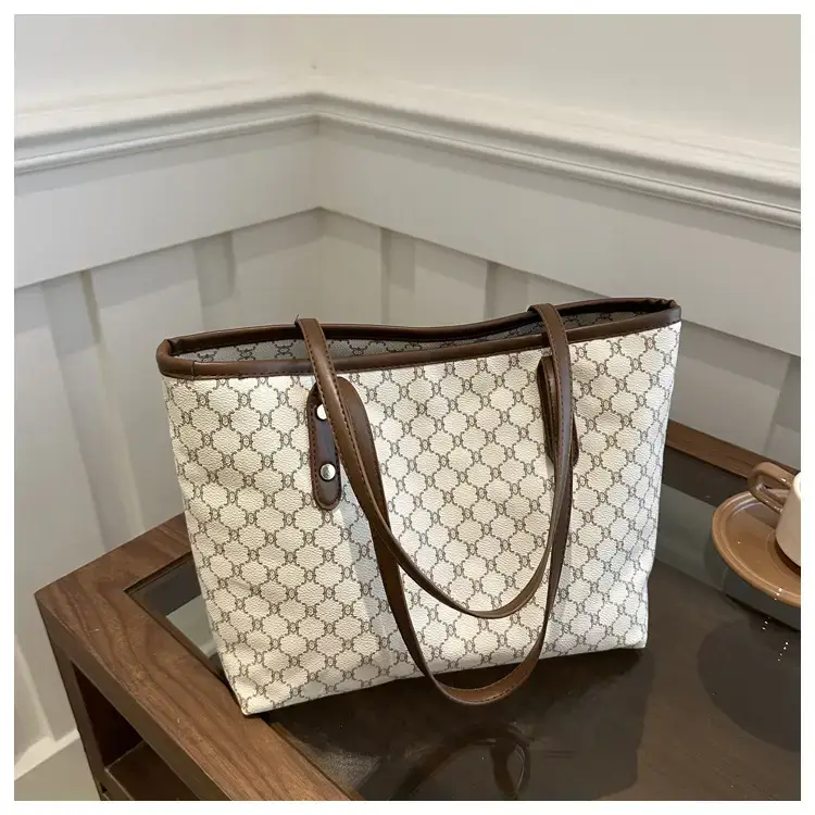 Women's Brown Patterned Shoulder Bag 2024 Winter New — feature 15