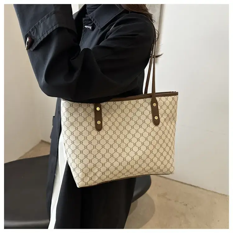 Women's Brown Patterned Shoulder Bag 2024 Winter New — feature 17