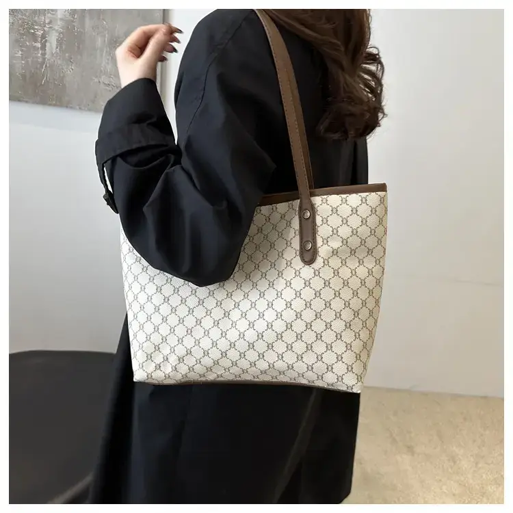 Women's Brown Patterned Shoulder Bag 2024 Winter New — feature 18