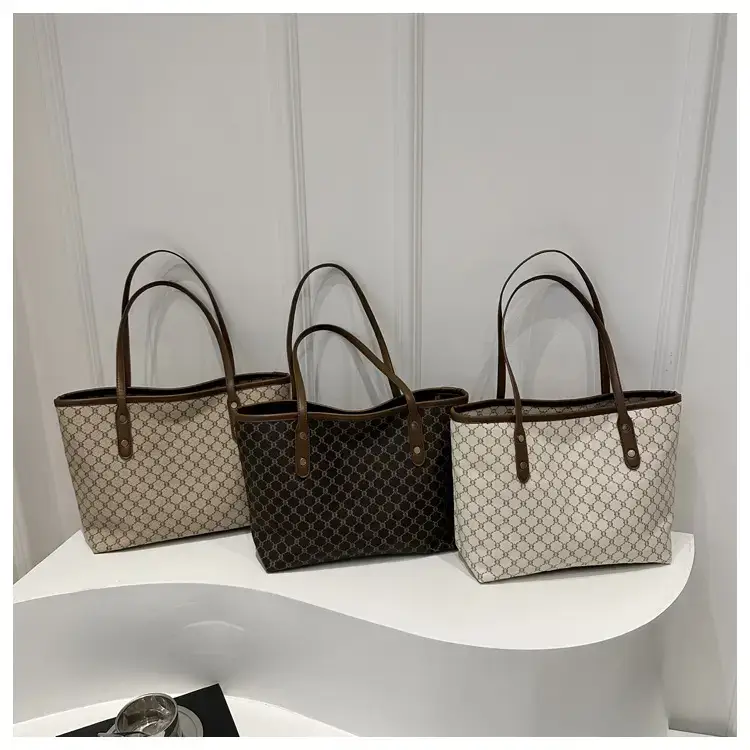 Women's Brown Patterned Shoulder Bag 2024 Winter New — feature 26