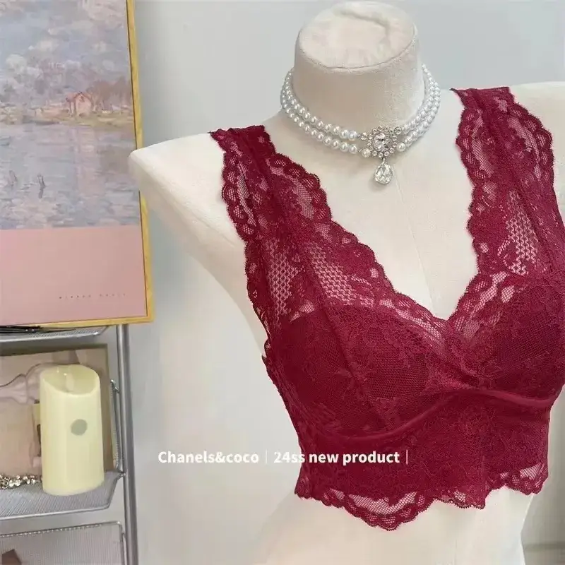 Naked Lace Underwear Pink French Dragon Vest - Image 5