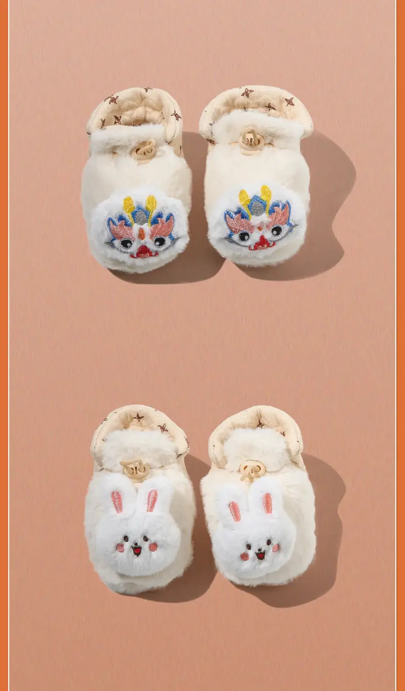 winter newborn baby shoes socks baby shoes June-December newborn shoes cotton shoes warm fleece-lined soft bottom — feature 20