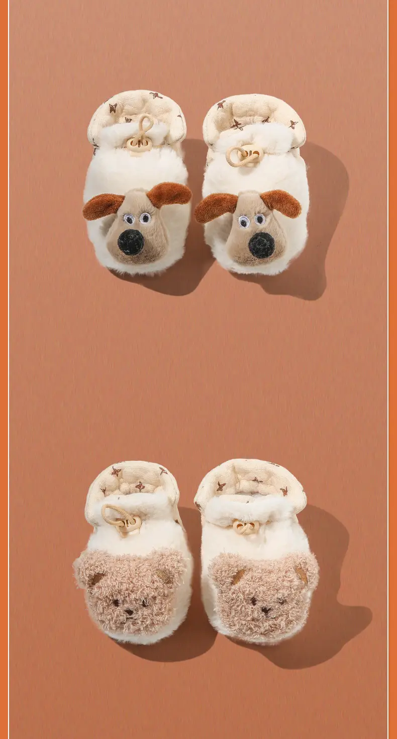 winter newborn baby shoes socks baby shoes June-December newborn shoes cotton shoes warm fleece-lined soft bottom — feature 21