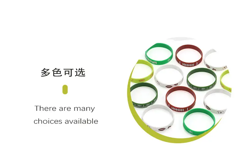 Teen Silicone Rugby Bracelet with Ball Theme — feature 8