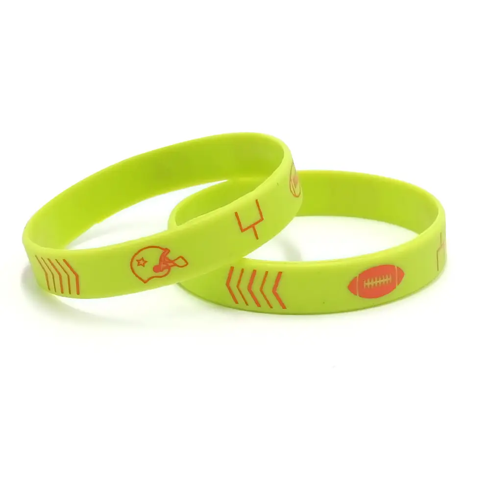 Teen Silicone Rugby Bracelet with Ball Theme