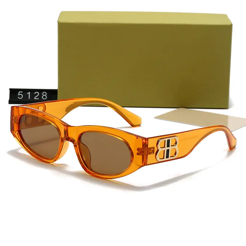 Women's Polarized Sunglasses Brown Cat's Eye Design - Image 8