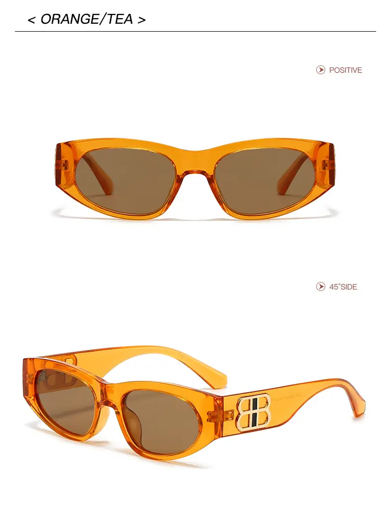 Women's Polarized Sunglasses Brown Cat's Eye Design — feature 12