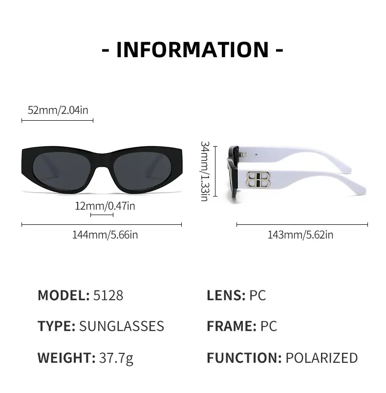Women's Polarized Sunglasses Brown Cat's Eye Design — feature 5
