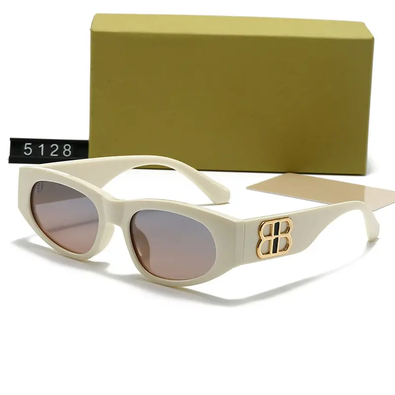 Women's Polarized Sunglasses Brown Cat's Eye Design - Image 4