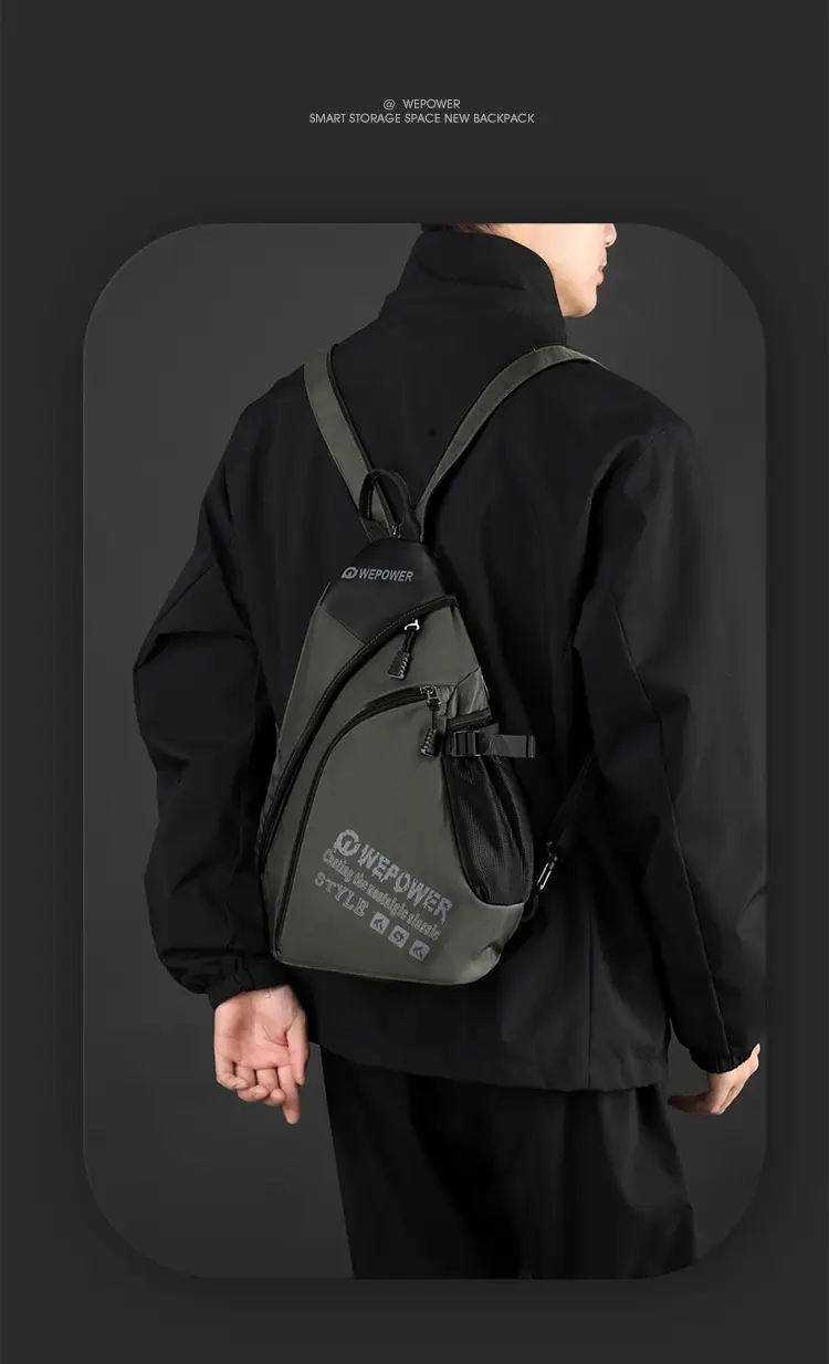 Men's Blue Multifunctional Shoulder Bag Large Capacity — feature 17
