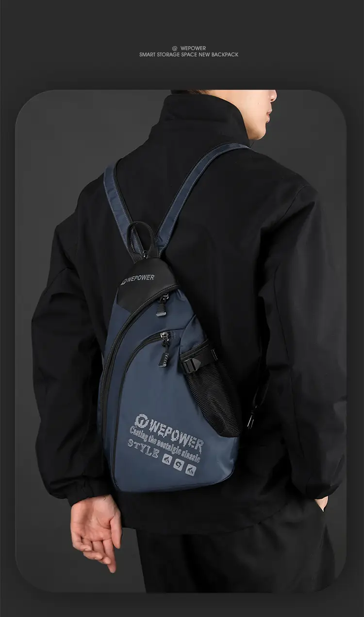 Men's Blue Multifunctional Shoulder Bag Large Capacity — feature 19