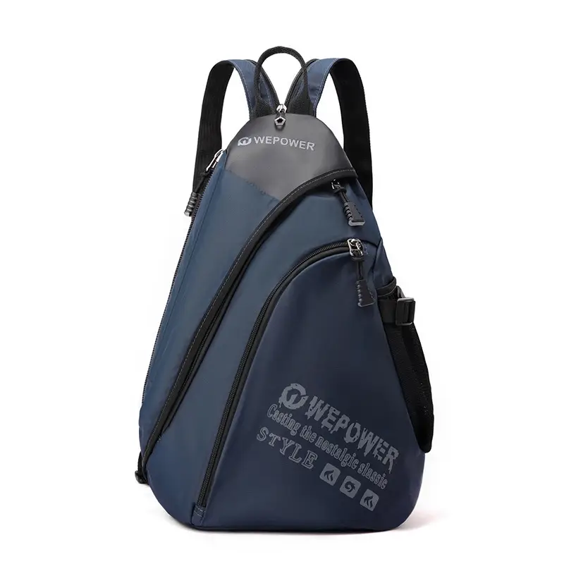 Men's Blue Multifunctional Shoulder Bag Large Capacity - Image 3