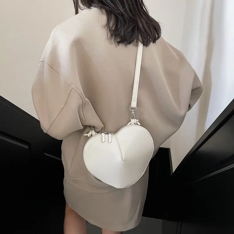 Red Heart-Shaped Women's Shoulder Bag 2024 - Image 6