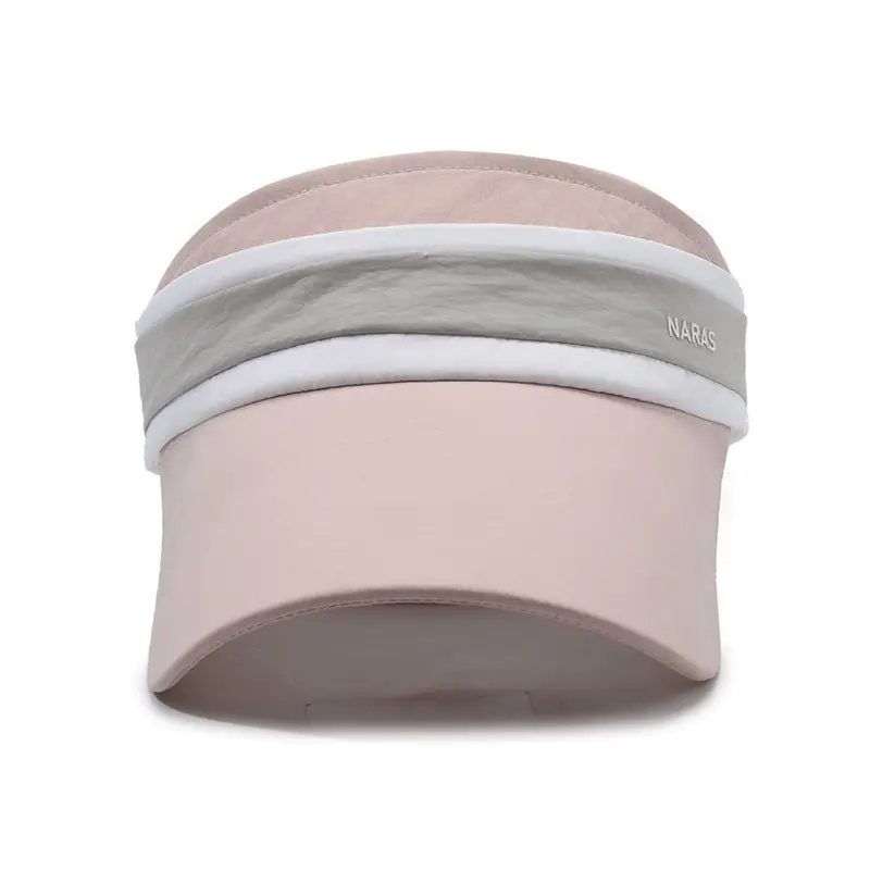 Women's Gray Sun Visor Cap with Strap