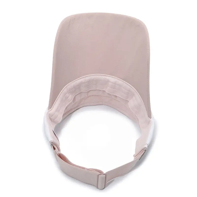 Women's Gray Sun Visor Cap with Strap