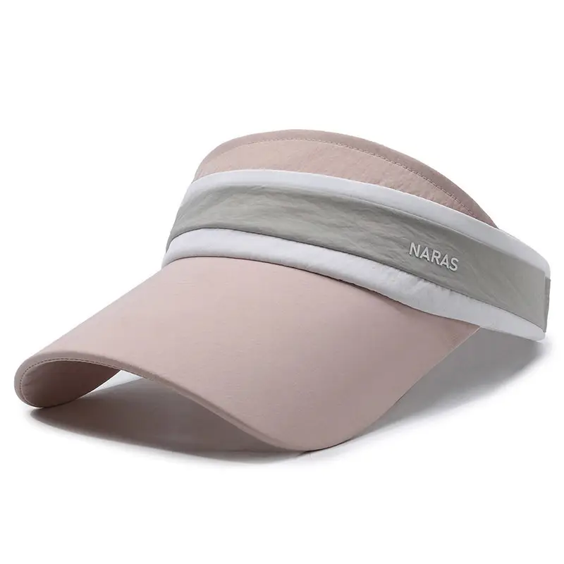 Women's Gray Sun Visor Cap with Strap