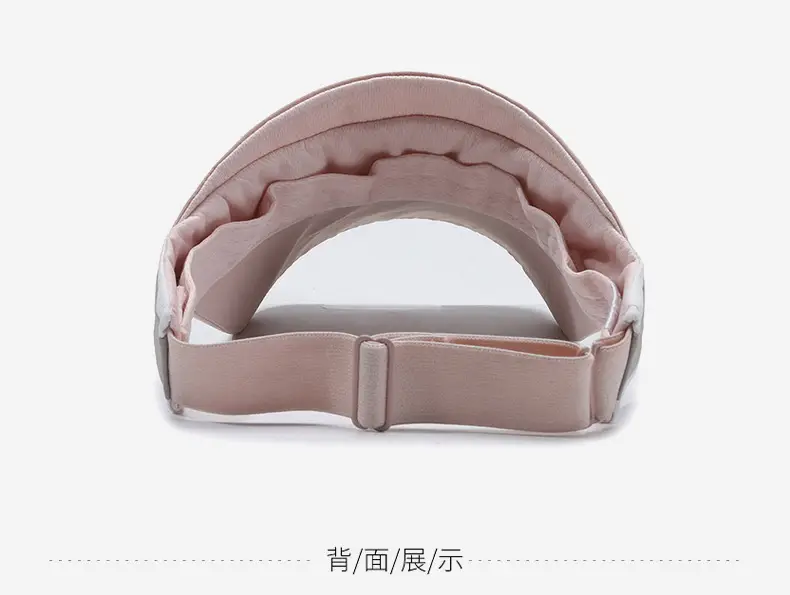 Women's Gray Sun Visor Cap with Strap — feature 11
